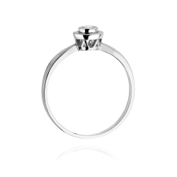 Pierścionek zaręczynowy z białego złota z diamentem 0,15ct Fire Of Love  BW-294-0,15ct-b