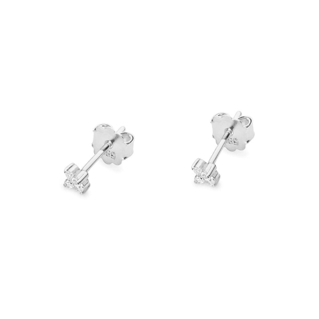 Przejdź do produktu Kolczyki z białego złota 585 z diamentami 0,09ct The Diamonds