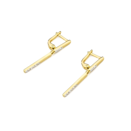 Przejdź do produktu Kolczyki z żółtego złota 585 z diamentami 0,08ct The Diamonds