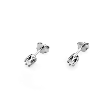 Przejdź do produktu Kolczyki z białego złota 585 z diamentami 0,16ct The Diamonds
