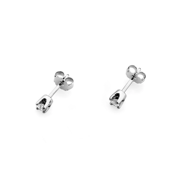 Kolczyki z białego złota 585 z diamentami 0,20ct The Diamonds BKO-34-0,20ct