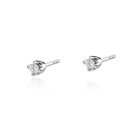 Przejdź do produktu Kolczyki z białego złota 585 z diamentami 0,20ct The Diamonds