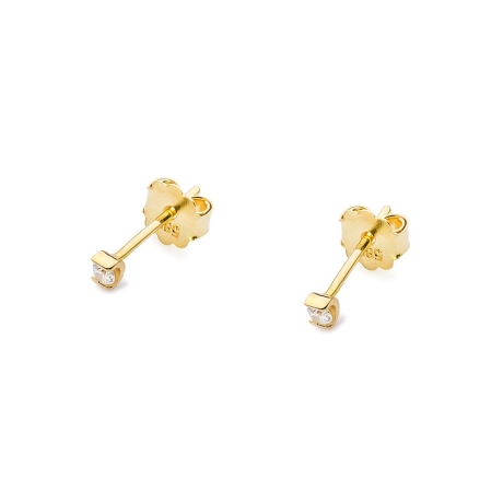 Przejdź do produktu Kolczyki z żółtego złota 585 z diamentami 0,08ct The Diamonds