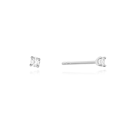 Przejdź do produktu Kolczyki z białego złota 585 z diamentami 0,08ct The Diamonds