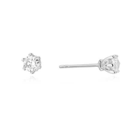 Przejdź do produktu Kolczyki z białego złota 585 z diamentami 0,30ct The Diamonds