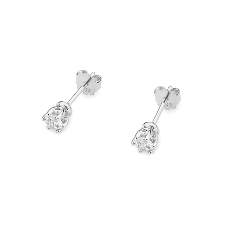 Przejdź do produktu Kolczyki z białego złota 585 z diamentami 0,30ct The Diamonds