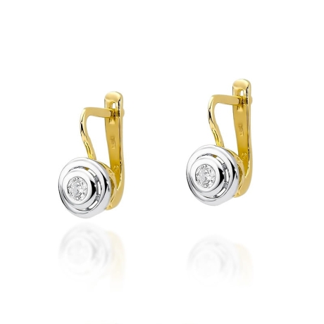 Przejdź do produktu Kolczyki z żółtego złota 585 z diamentami 0,20ct The Diamonds