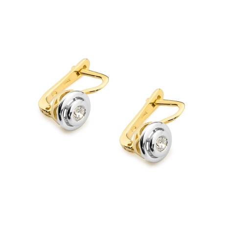 Przejdź do produktu Kolczyki z żółtego złota 585 z diamentami 0,20ct The Diamonds