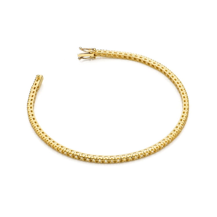 Bransoletka z żółtego złota 585 z diamentami 1,07ct The Diamonds BR-39150-1,07ct