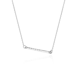 Naszyjnik z białego złota z diamentami 0,03ct The Diamonds BC-29-b