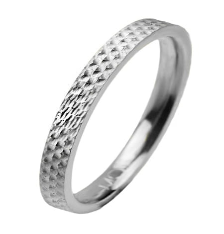 Obrączka modułowa z białego złota płaska 2mm Modular M011-2mm-b