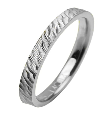 Obrączka modułowa z białego złota płaska 2mm Modular M014-2mm-b