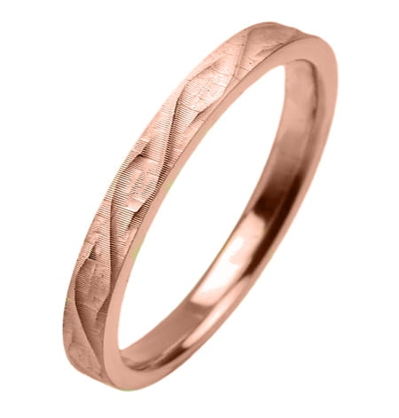 Obrączka modułowa z różowego złota płaska 2mm Modular M018-2mm-r