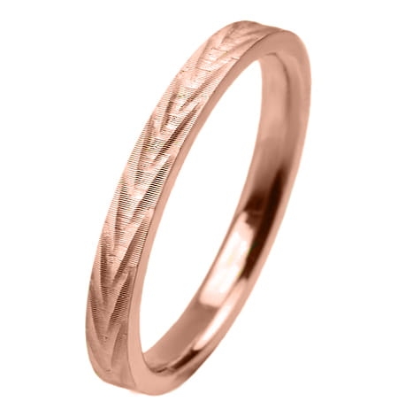 Obrączka modułowa z różowego złota płaska 2mm Modular  M016-2mm-r