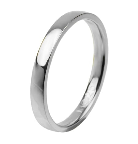 Obrączka modułowa z białego złota półokrągła 2mm Modular M025-b