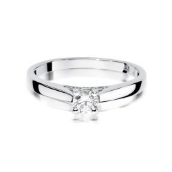Pierścionek zaręczynowy z białego złota z diamentami 0,30ct Fire Of Love BW-341-b