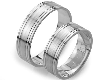 Obrączki ślubne z żółtego złota płaskie 6mm Always A022-b