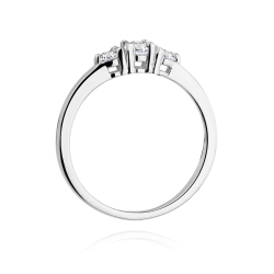 Pierścionek zaręczynowy z białego złota z diamentami 0,33ct Fire Of Love BW-377-b