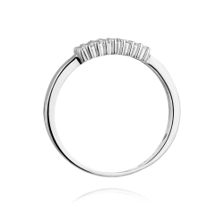 Pierścionek zaręczynowy z białego złota z diamentami 0,20ct Fire Of Love BW-418-b