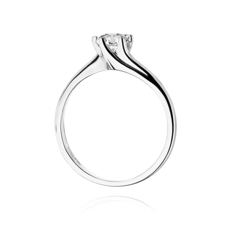 Pierścionek zaręczynowy z białego złota z diamentem 0,50ct Fire Of Love BW-423-b