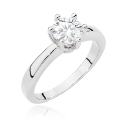 Pierścionek zaręczynowy z białego złota z diamentem 0,70ct Fire Of Love BW-482-0,70ct-b