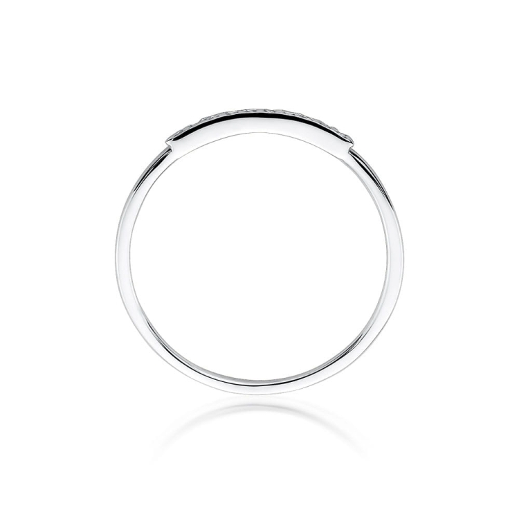 Pierścionek zaręczynowy z białego złota z diamentami 0,05ct Fire Of Love BW-509-b