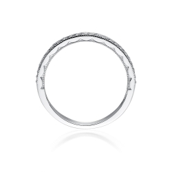 Pierścionek zaręczynowy z białego złota z diamentami 0,10ct Fire Of Love BW-521-b