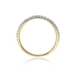 Pierścionek zaręczynowy z żółtego złota z diamentami 0,23ct Fire Of Love BW-522
