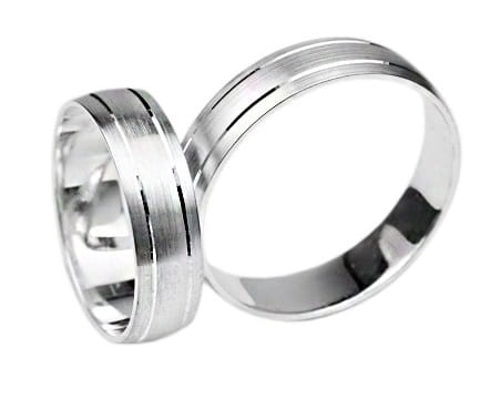 Przejdź do produktu Srebrne obrączki ślubne półokrągłe 5mm Silvery 