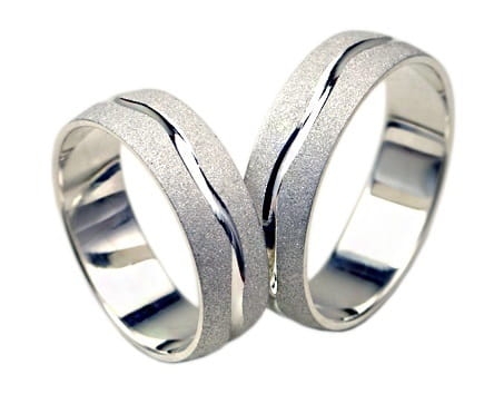 Przejdź do produktu Srebrne obrączki ślubne półokrągłe 6mm Silvery 