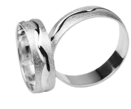 Srebrne obrączki ślubne półokrągłe 6mm Silvery Sv007