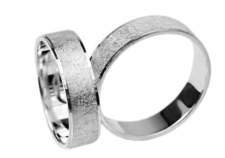 Srebrne obrączki ślubne płaskie 6mm Silvery Sv009