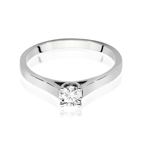 Przejdź do produktu Pierścionek zaręczynowy z białego złota z diamentem 0,40ct Fire Of Love 