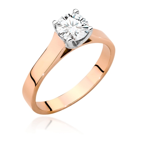 Przejdź do produktu Pierścionek zaręczynowy z różowego złota z diamentem 0,70ct Fire Of Love