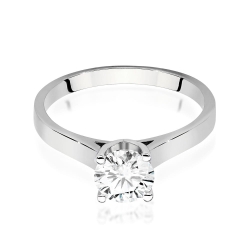 Pierścionek zaręczynowy z białego złota z diamentem 1,00ct Fire Of Love GW-526-1,00ct-b