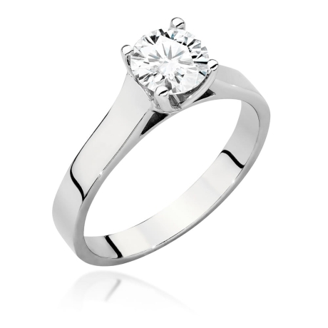 Przejdź do produktu Pierścionek zaręczynowy z białego złota z diamentem 1,00ct Fire Of Love 