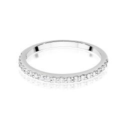 Pierścionek zaręczynowy z białego złota z diamentami 0,18ct Fire Of Love BW-531-b