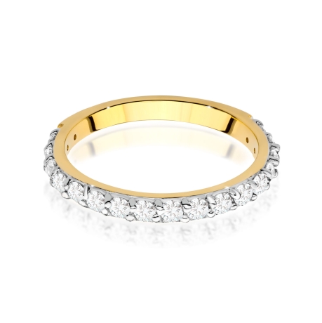 Przejdź do produktu Pierścionek zaręczynowy z żółtego złota z diamentami 0,34ct Fire Of Love 
