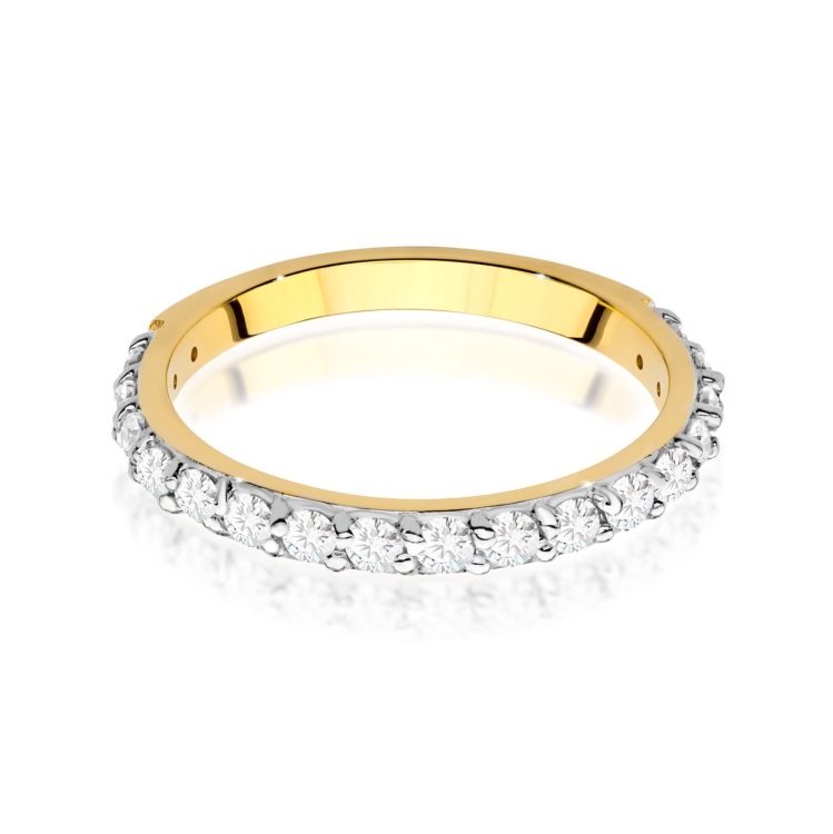 Pierścionek zaręczynowy z żółtego złota z diamentami 0,34ct Fire Of Love BW-532