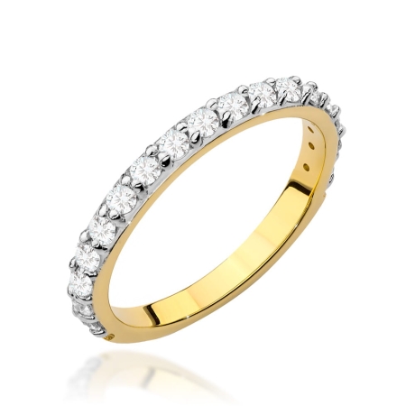 Przejdź do produktu Pierścionek zaręczynowy z żółtego złota z diamentami 0,34ct Fire Of Love 