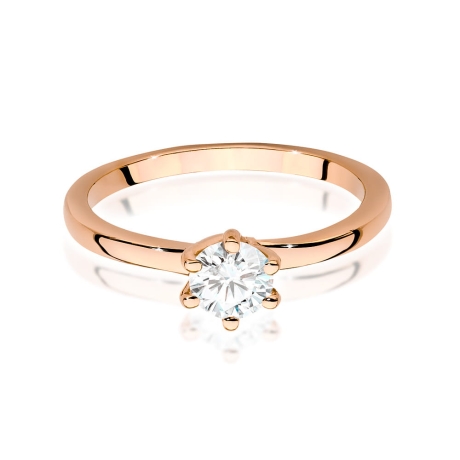 Przejdź do produktu Pierścionek zaręczynowy z różowego złota z diamentem 0,50ct Fire Of Love