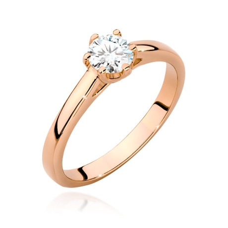 Przejdź do produktu Pierścionek zaręczynowy z różowego złota z diamentem 0,40ct Fire Of Love