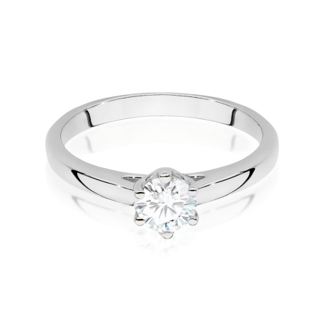 Przejdź do produktu Pierścionek zaręczynowy z białego złota z diamentem 0,50ct Fire Of Love