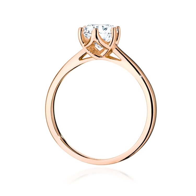 Pierścionek zaręczynowy z różowego złota z diamentem 1,00ct Fire Of Love BW-540-1,00ct-r