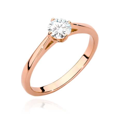 Przejdź do produktu Pierścionek zaręczynowy z różowego złota z diamentem 0,40ct Fire Of Love 